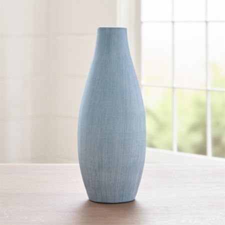 Annisa Light Blue Short Teardrop Vase