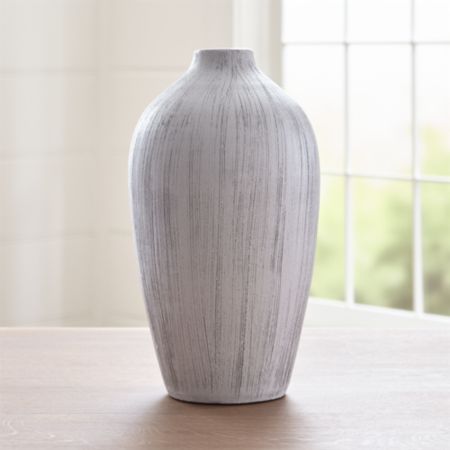 Annisa White Short Bottle Vase