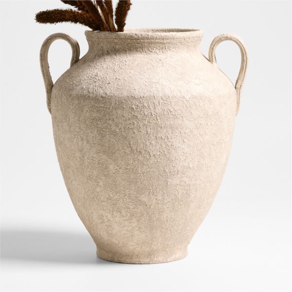Antiguo White Terracotta Vase 16