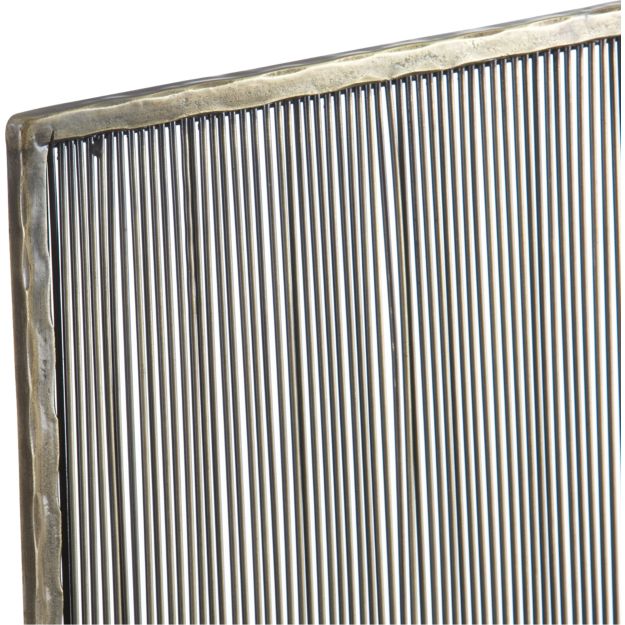 Antiqued Brass Fireplace Screen Crate and Barrel