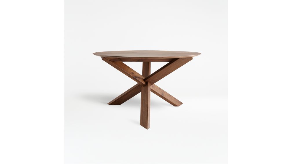Apex 51" Round Dining Table + Reviews Crate and Barrel