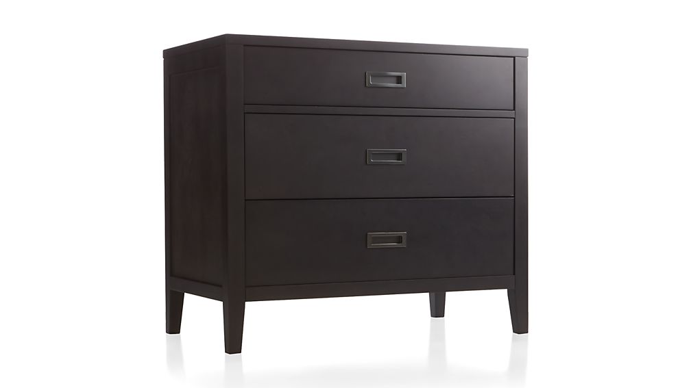 Arch Charcoal 3Drawer Chest Crate and Barrel