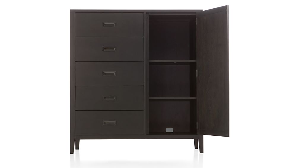 Arch Charcoal Grey Wardrobe Crate and Barrel