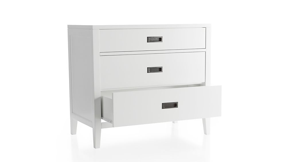 Arch White 3Drawer Chest Crate and Barrel