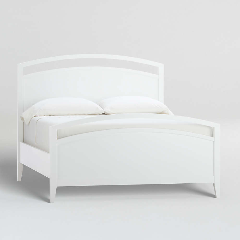 Arch White Full Bed + Reviews Crate and Barrel