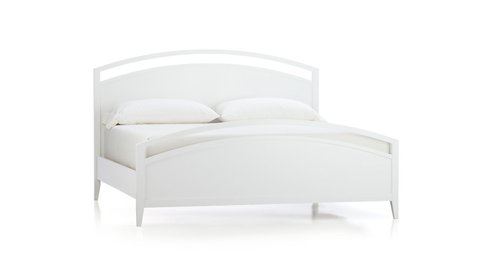 Arch White King Bed Reviews Crate And Barrel