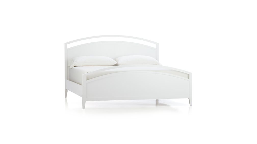 Arch White King Bed Crate and Barrel