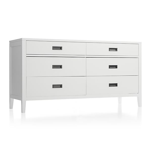 Arch White 6 Drawer Dresser Reviews Crate And Barrel