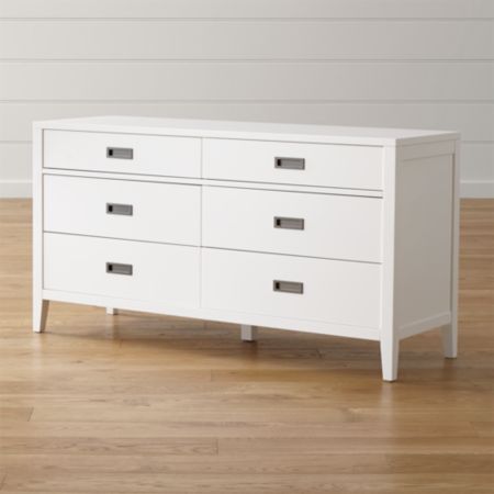 Arch White 6 Drawer Dresser Reviews Crate And Barrel Canada