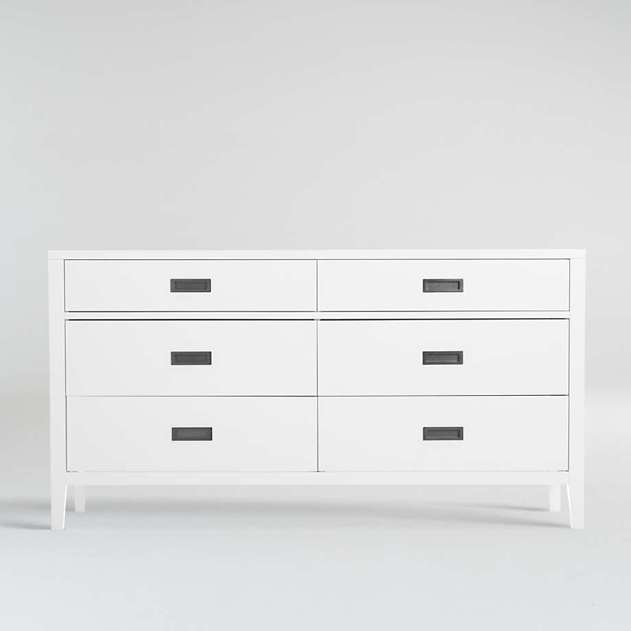 Arch White 6Drawer Dresser + Reviews Crate and Barrel