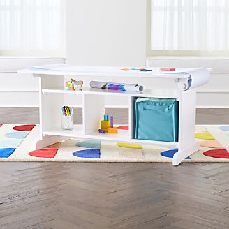 Kids Play And Activity Tables Chairs Crate Barrel Archie Storage Play Table Kids