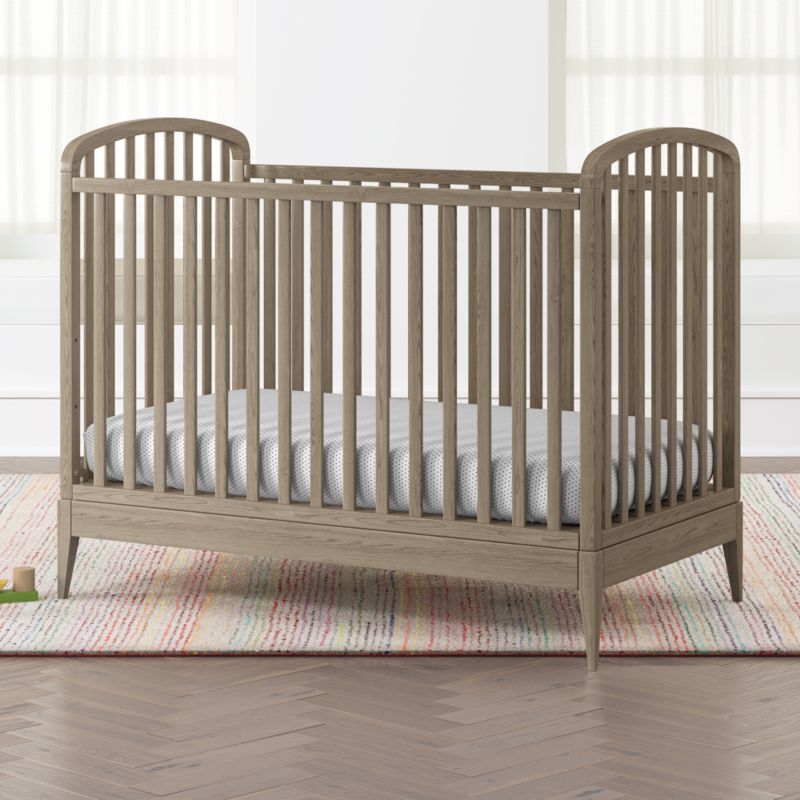 rustic brown crib