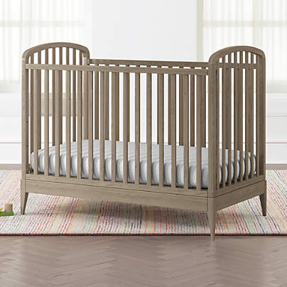 rustic gray crib