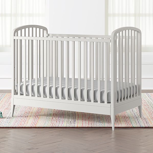 white metal convertible crib