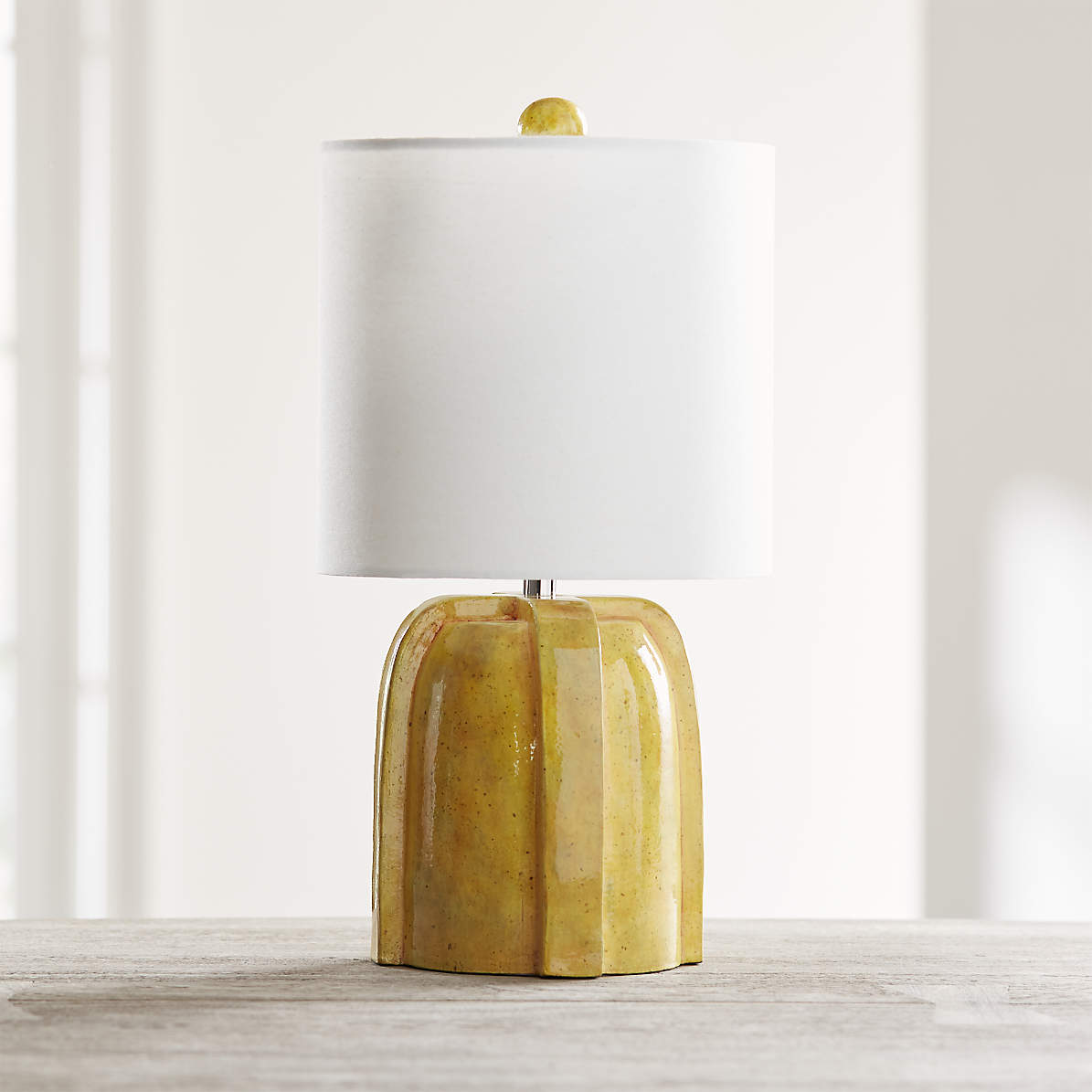 yellow table lamp base