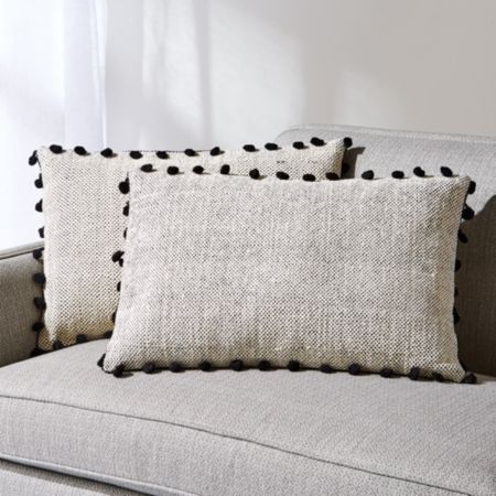 Ari Tassel Pillows 24 X16 Set Of 2 Crate And Barrel
