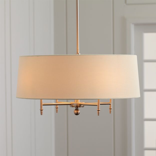 Arlington Nickel Chandelier Crate and Barrel