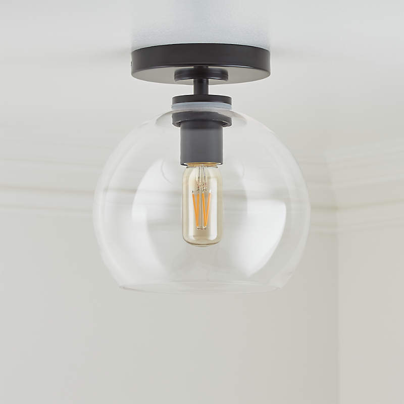 black flush mount kitchen light
