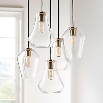 Glass Pendant Lighting | Crate and Barrel