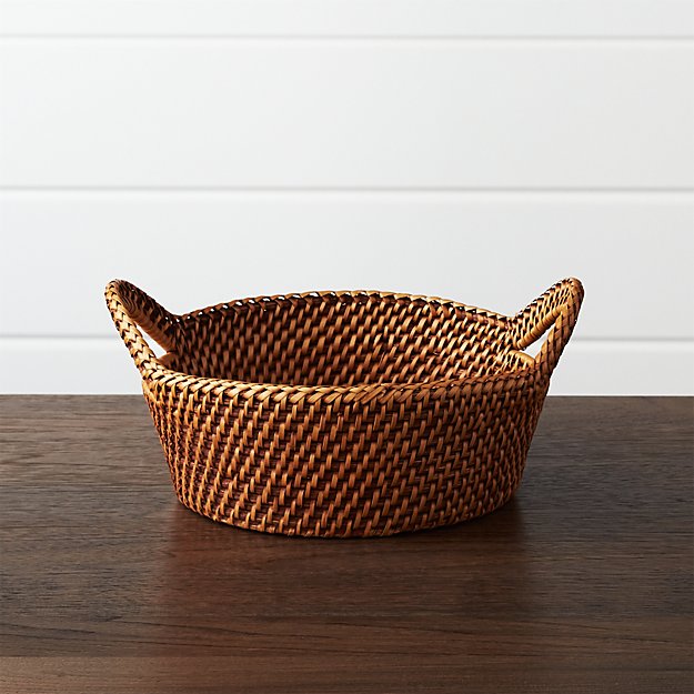 Artesia Small Honey Bread Basket Crate and Barrel