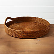 woven ottoman tray