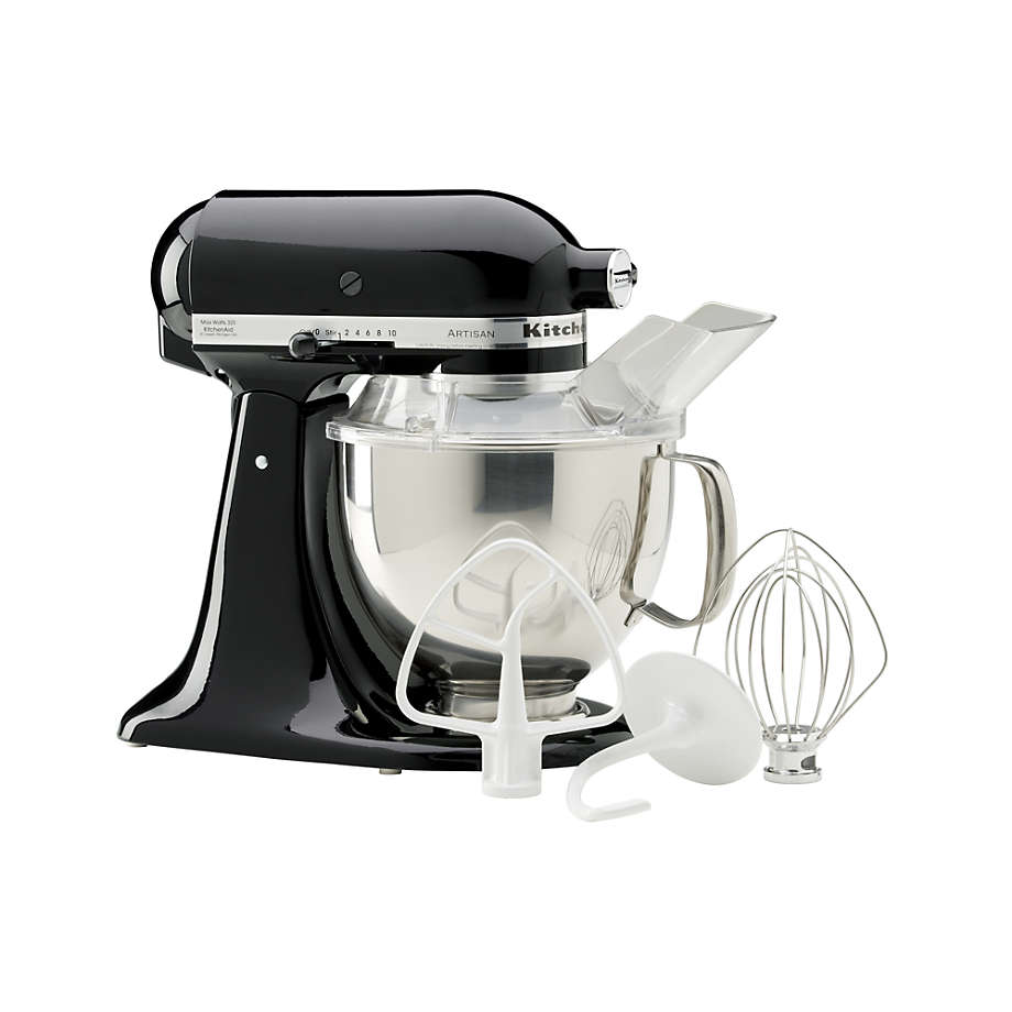 KitchenAid Artisan Onyx Black Stand Mixer Crate and Barrel