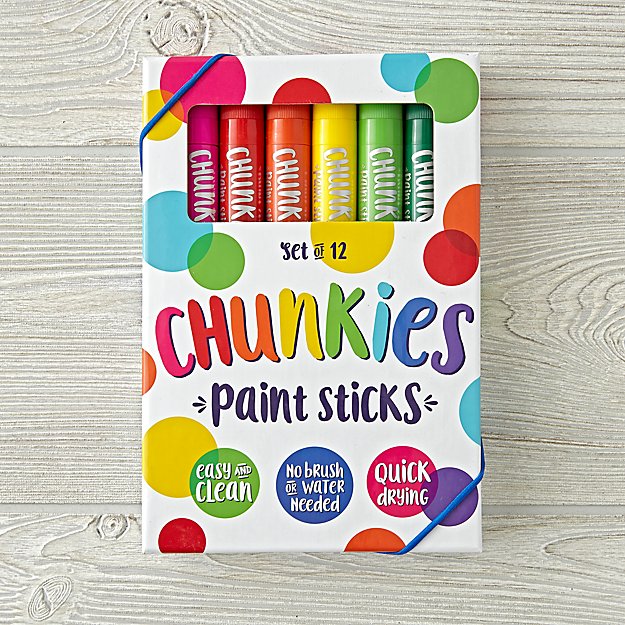 Kids Chunkies Paint Sticks Set Of 12 Reviews Crate And Barrel