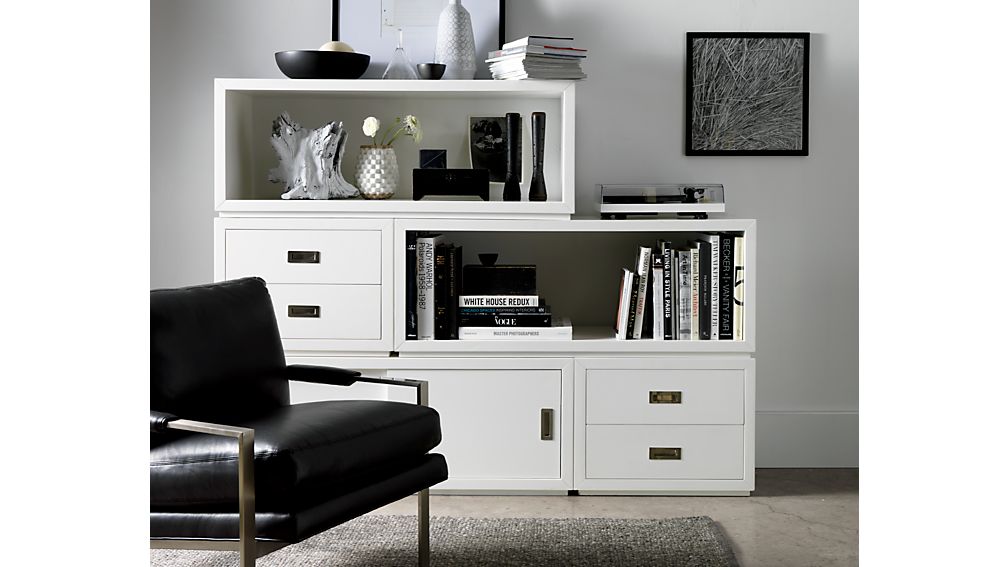 Aspect 23.75" Modular 2Drawer Storage Unit Crate and Barrel