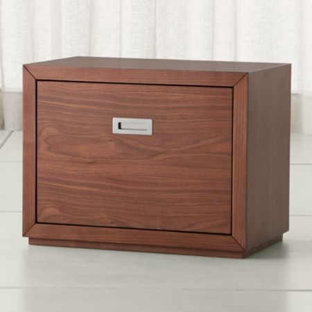 Aspect Walnut 23 75 Modular Low File Cabinet Reviews Crate