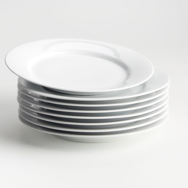 Aspen Rimmed Dinner Plates 10.5
