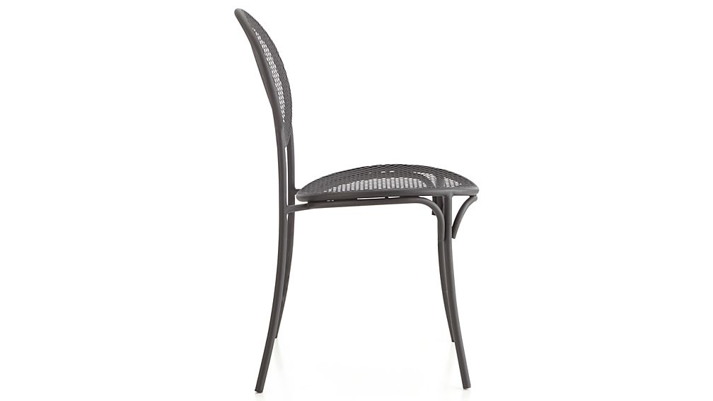 Aster Black Mesh Patio Chair Crate and Barrel