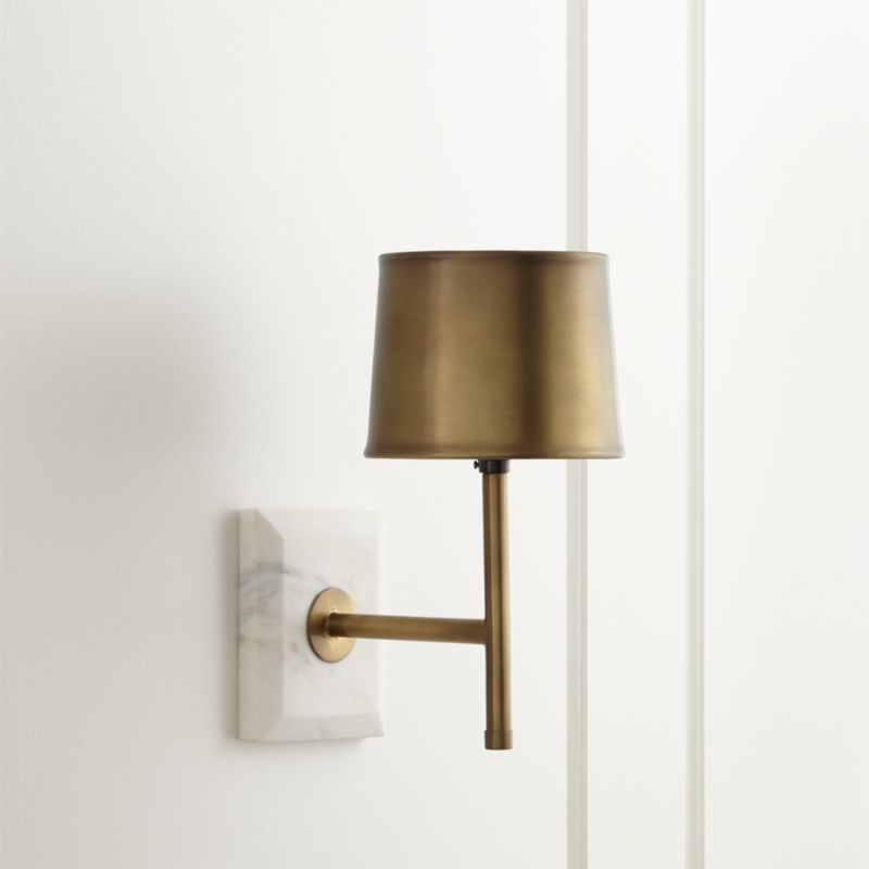 Astor Brass Sconce Crate and Barrel