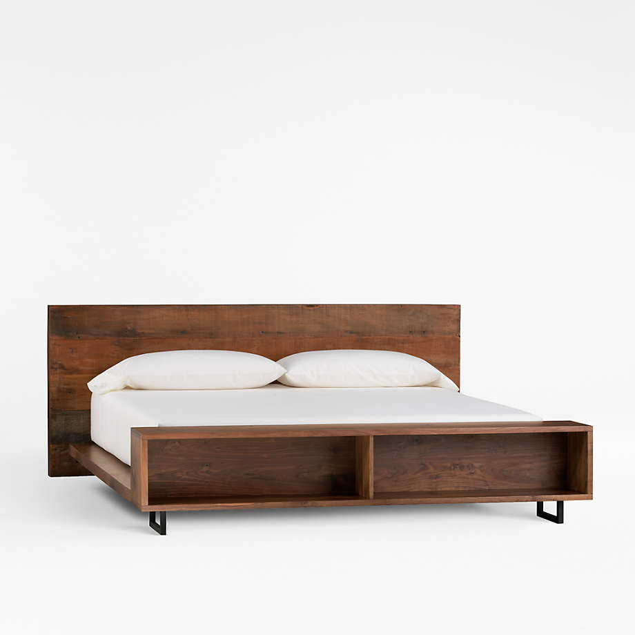 Atwood California King Bed with Bookcase Footboard + Reviews | Crate