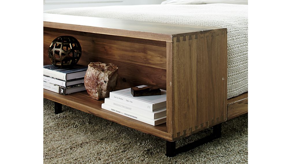 Atwood Queen Bed with Bookcase Crate and Barrel