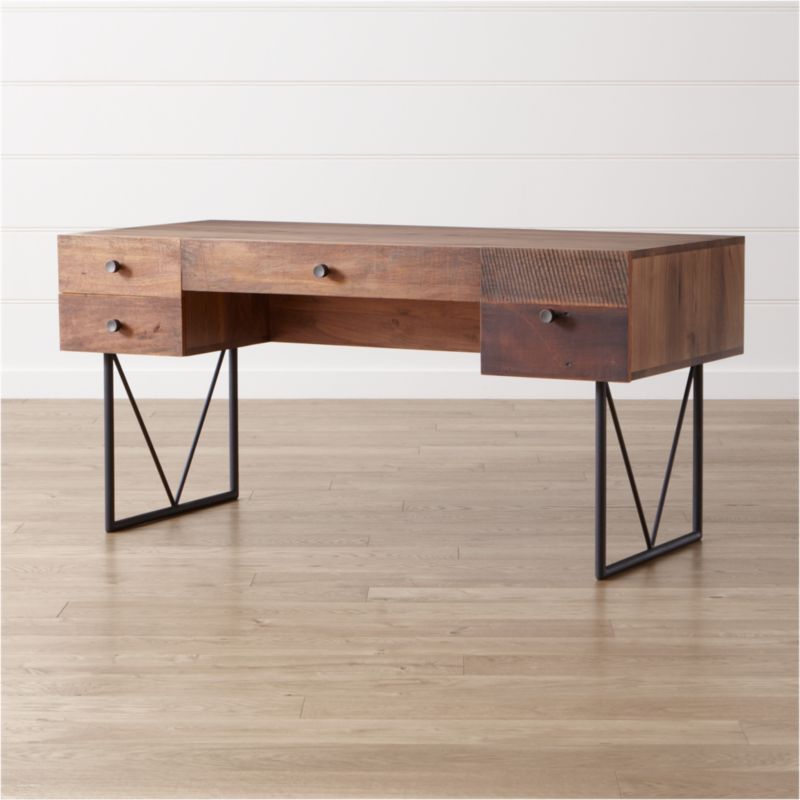 Wood Lacquer Desks Crate And Barrel