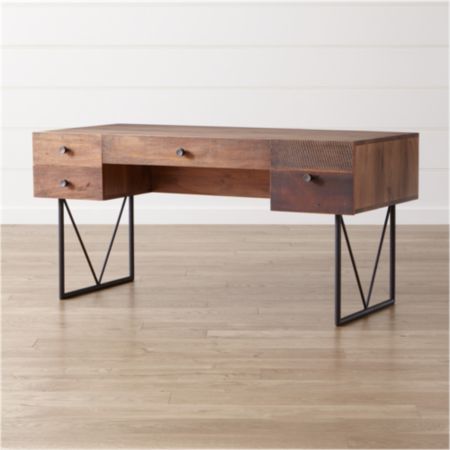 Atwood Reclaimed Wood Desk Reviews Crate And Barrel