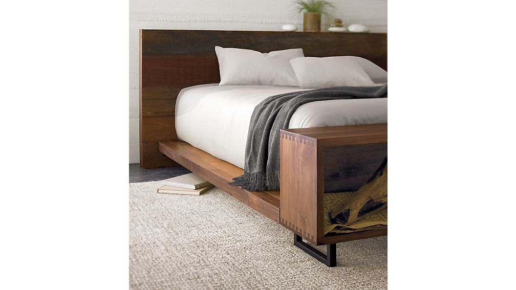 Atwood Bed with Bookcase Crate and Barrel