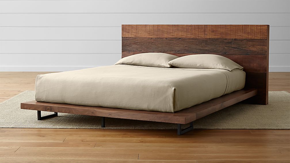 Atwood Reclaimed Wood Queen Bed Reviews Crate And Barrel