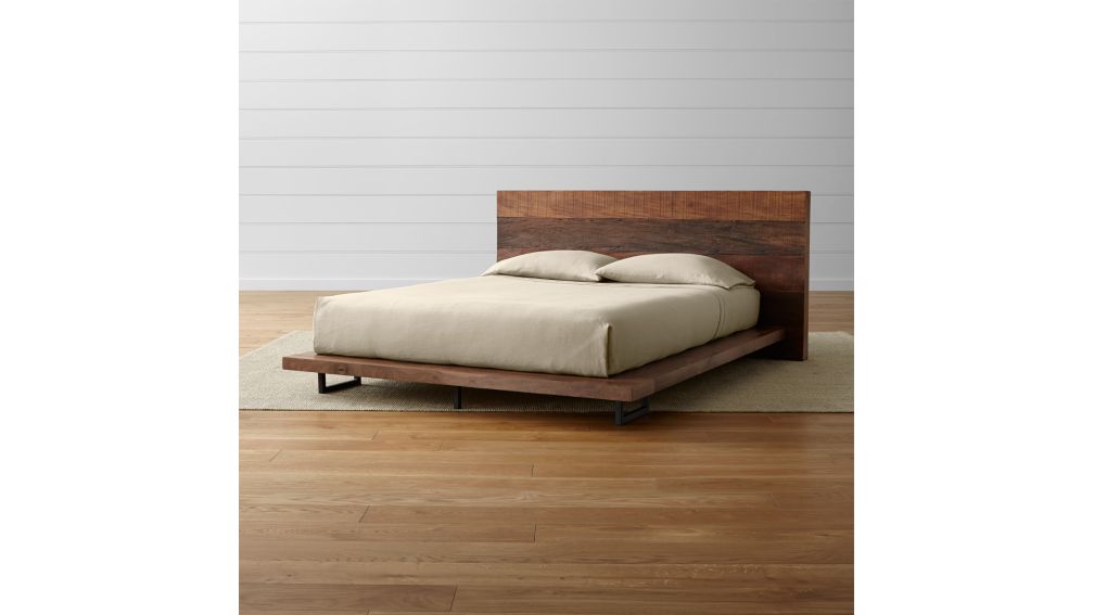 Atwood Bed without Bookcase Footboard | Crate and Barrel