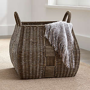 large storage baskets for blankets