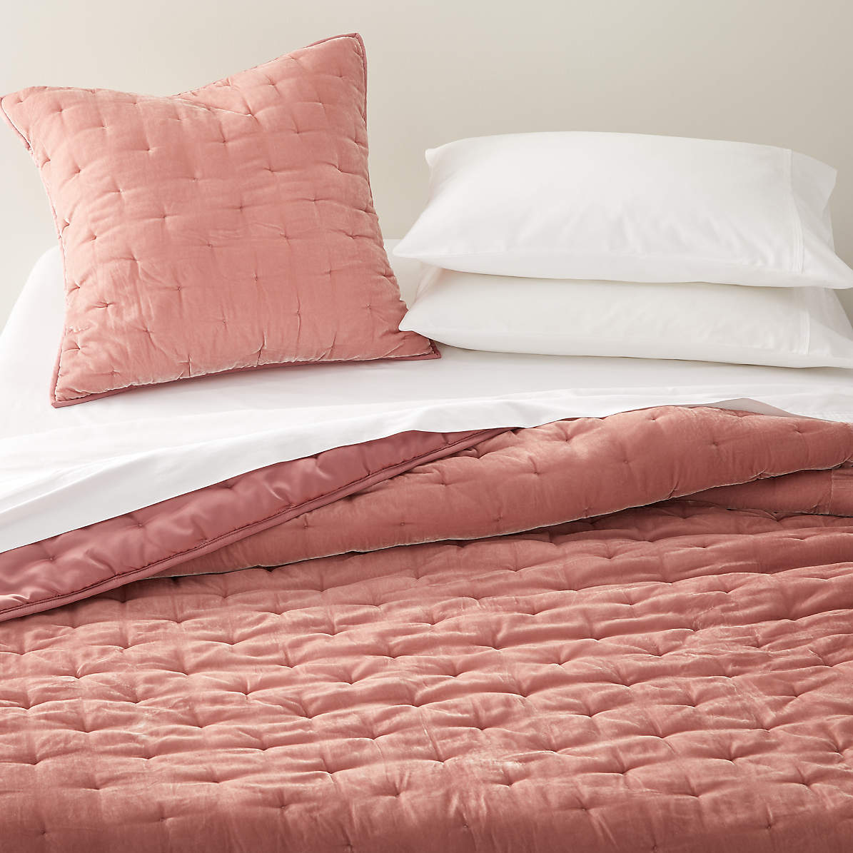 blush euro shams