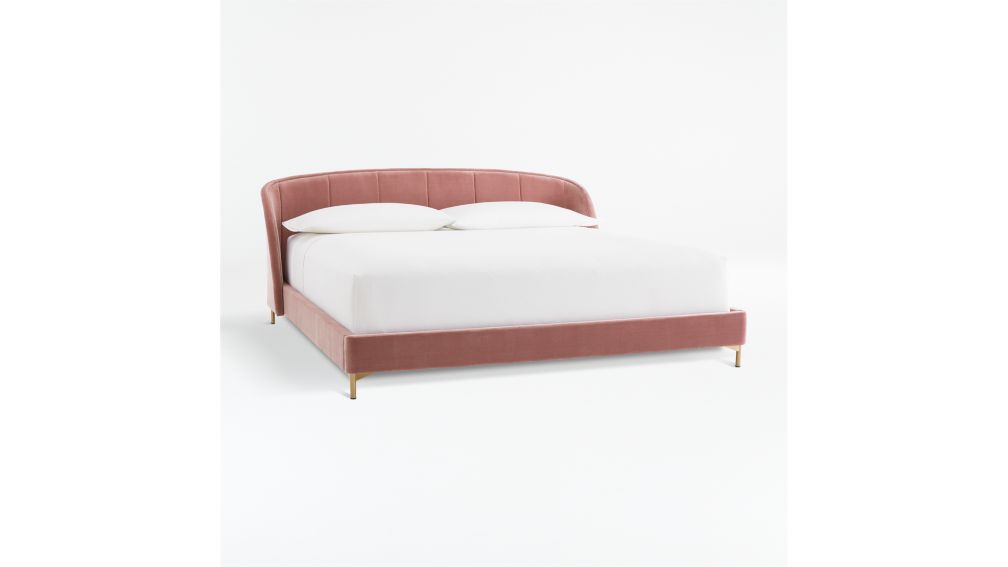 Ava Pink King Bed Reviews Crate And Barrel 