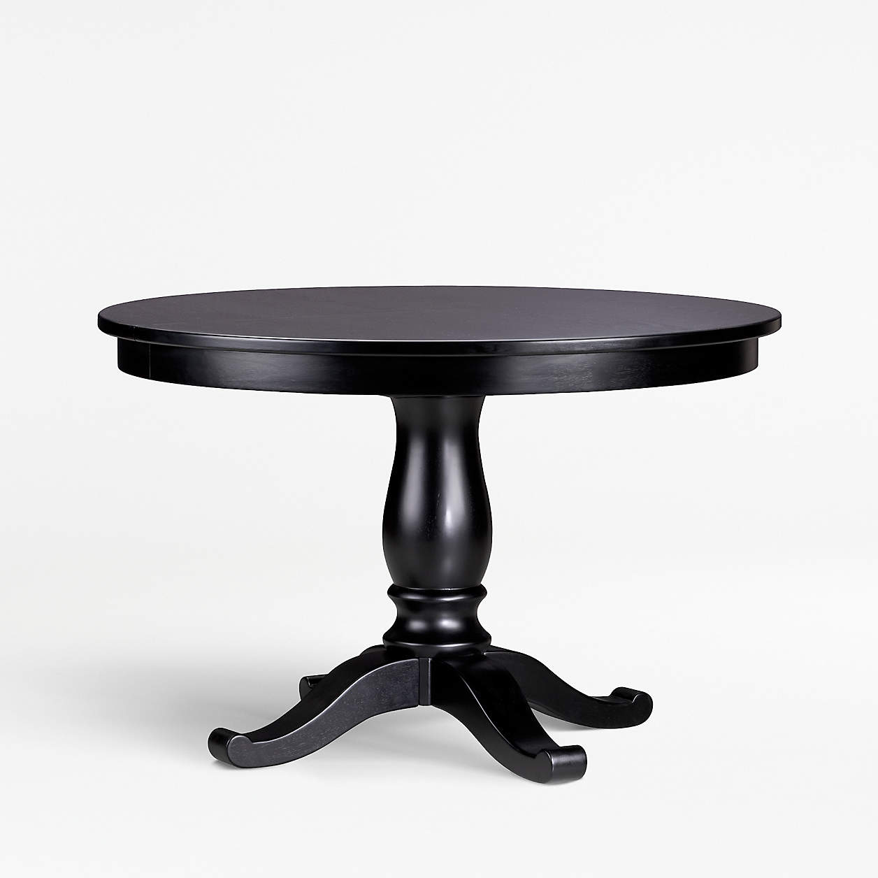 Avalon 45" Black Round Extension Dining Table + Reviews Crate And