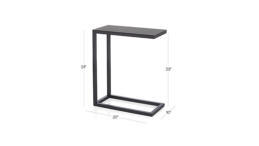Avenue Black C Table | Crate and Barrel