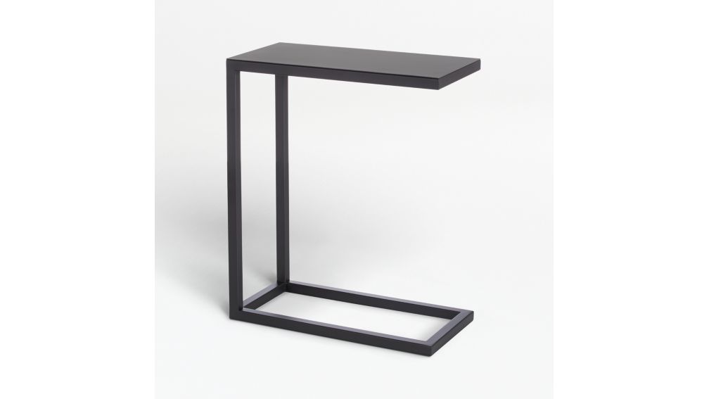 Avenue Black C Table | Crate and Barrel