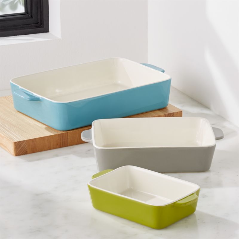 Avery Ceramic Baking Dishes, Set of 3 + 