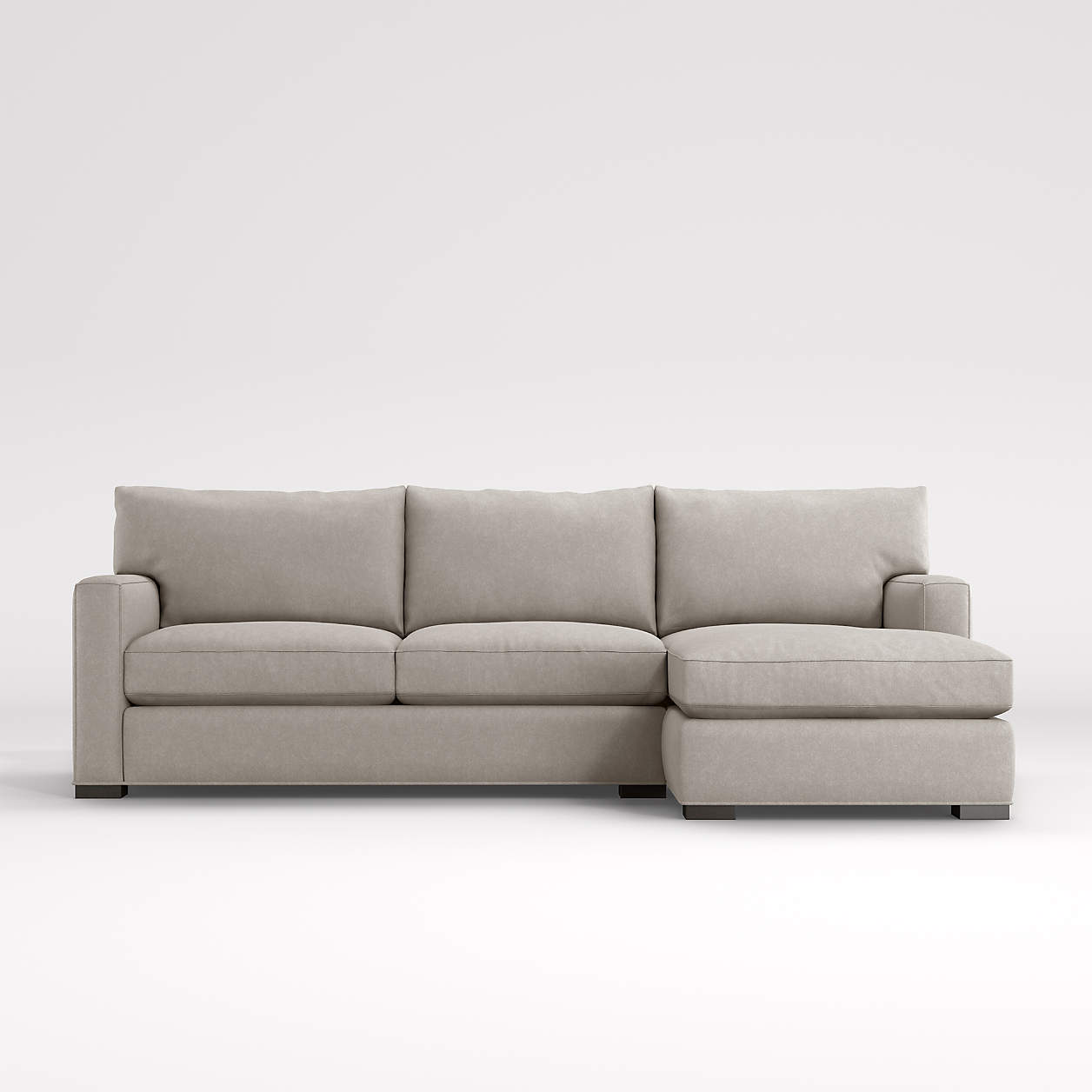 Axis II 2Piece Grey Sectional Sofa Crate and Barrel