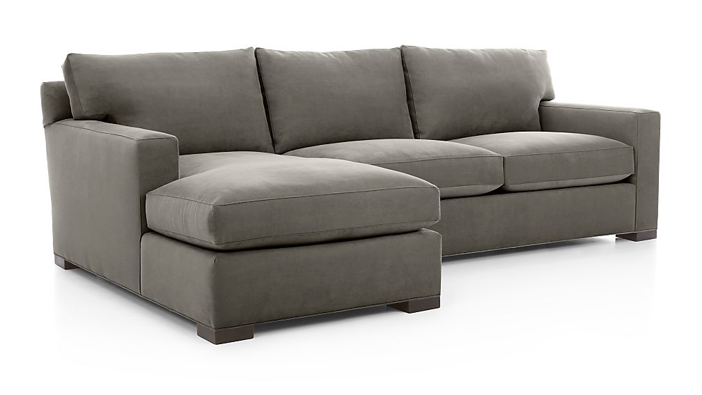 Axis II 2-Piece Sectional Sofa | Crate and Barrel - Axis II 2-Piece Sectional Sofa ...