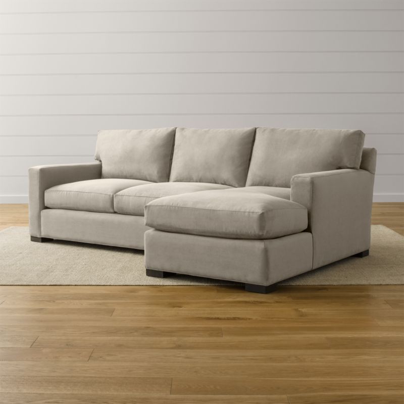 Axis II 2Piece Grey Sectional Sofa Crate and Barrel