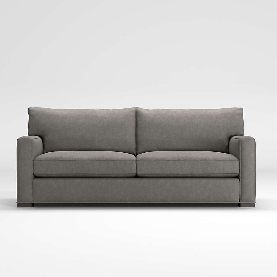 Axis II Grey Microfiber Sofa + Reviews Crate and Barrel